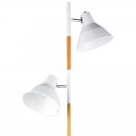 Торшер HIPER H089-2 2*Е27*60Вт WHITE/BROWN TORINO