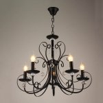 Люстра HIPER H105-5 5*Е27*60Вт BLACK FLEUR