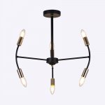 Люстра HIPER H122-6 6*E14*40Вт BLACK/GOLD Tineo