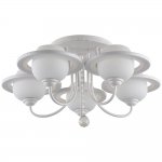 Люстра HIPER H804-5 5*E27*60Вт + LED 70Вт WHITE Ronda
