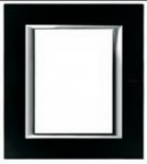 Legrand Bticino Axolute HA4826VNN Черное стекло Рамка 3+3 мод прямоугольная