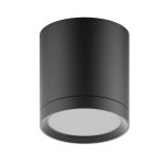 LED светильник накладной с рассеивателем HD015 6W (черный) 4100K 68х75, 420лм (HD015)