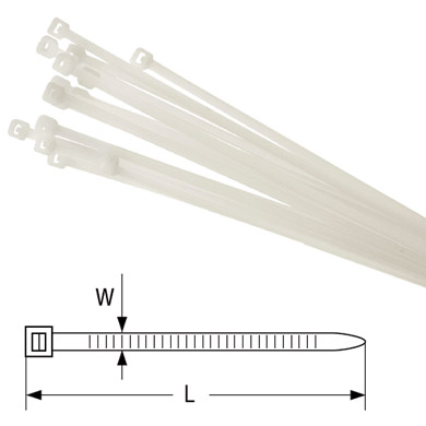

Хомуты Navigator 71 043 NCT-036-250-100/WH