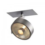 SLV 113356 KALU Einbauleuchte, 1 Spot, alu geb?rstet, 1xES111, max. 75W