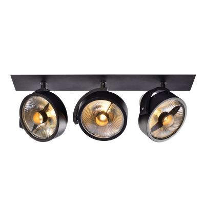 SLV 113370 KALU Einbauleuchte, 3 Spots, mattschwarz, 3xES111, max. 3x75W