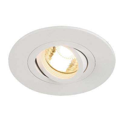 

SLV 113441 NEW TRIA XL ROUND GU10 Downlight, mattweiss, max. 50W, inkl. Clipfedern, 113441