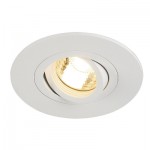 SLV 113441 NEW TRIA XL ROUND GU10 Downlight, mattweiss, max. 50W, inkl. Clipfedern