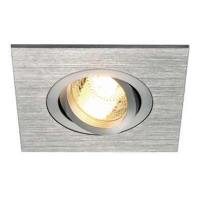 SLV 113456 NEW TRIA XL SQUARE GU10 Downlight, alu brushed, max. 50W, inkl. Clipfedern SLV 113456 NEW TRIA XL SQUARE GU10 Downlight, alu brushed, max. 50W, inkl. Clipfedern