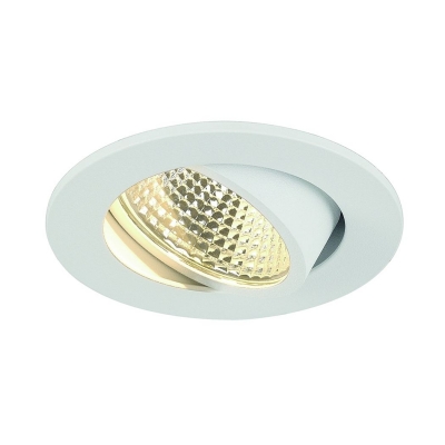 SLV 113951 NEW TRIA LED 3W DL ROUND Set, Downlight, mattweiss, 38°, 3000K, inkl. Treiber, Clipfed.