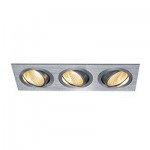 SLV 114200 NEW TRIA 3 DL SQUARE Set, mattschwarz, 3x6W, 38°, 2700K, inkl. Treiber, Clipfedern