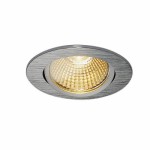 SLV 114386 NEW TRIA 68 LED DL ROUND Set, alu-brushed, 9W, 38°, 3000K, inkl. Treiber