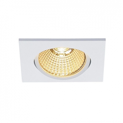 SLV 114391 NEW TRIA 68 LED DL SQUARE Set, mattweiss, 9W, 38°, 3000K, inkl. Treiber