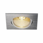 SLV 114396 NEW TRIA 68 LED DL SQUARE Set, alu-brushed, 9W, 38°, 3000K, inkl. Treiber