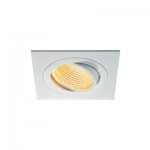 SLV 114241 NEW TRIA LED DL SQUARE Set, mattweiss, 12W, 38°, 2700K, inkl. Treiber, Clipfed.