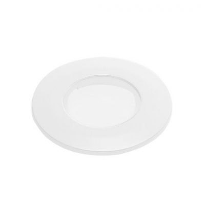 SLV 114081 Zierrahmen f?r FIRE RATED DOWNLIGHT, flach, rund, weiss, mit klarem Glas