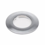 SLV 114082 Zierrahmen f?r FIRE RATED DOWNLIGHT, flach, rund, chrom, mit klarem Glas