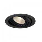 SLV 114110 SUPROS DL Deckeneinbauleuchte, rund, schwarz, 3000lm, 3000K, SLM LED, 60° Reflektor