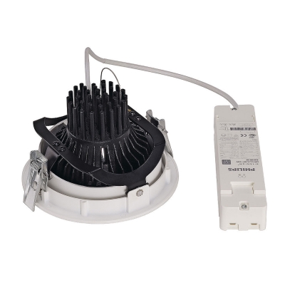 SLV 114111 SUPROS DL Deckeneinbauleuchte, rund, wei?, 3000lm, 3000K, SLM LED, 60° Reflektor