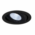 SLV 114160 SUPROS DL Deckeneinbauleuchte, rund, schwarz, 3000lm, 4000K SLM LED, 60° Reflektor