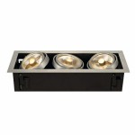 SLV 115566 KADUX 3 ES111 Downlight, eckig, alu brushed, max. 3x75W