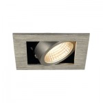 SLV 115706 KADUX LED DL Set, alu-brushed, 9W, 38°, 3000K, inkl. Treiber