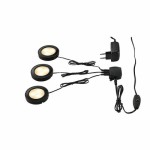 SLV 115950 UTIX LED Downlightset, 3er, schwarz, 3000K