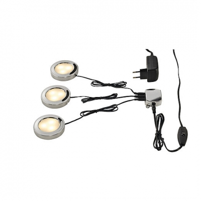 SLV 115952 UTIX LED Downlightset, 3er, chrom, 3000K