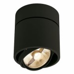 SLV 117160 KARDAMOD SURFACE ROUND ES111 SINGLE Deckenleuchte, rund, schwarz, GU10, max. 75W