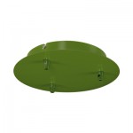 SLV 132618 Deckenrosette, 3 Ausg?nge, rund, farngr?n, inkl. Zugentlastungen