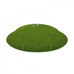 SLV 132628 Deckenrosette, 5 Ausg?nge, rund, farngr?n, inkl. Zugentlastungen