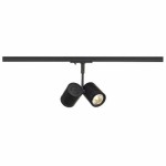 SLV 143430 BIMA II Leuchtenkopf, schwarz, 2xGU10, max. 50W, inkl. 1P.-Adapter