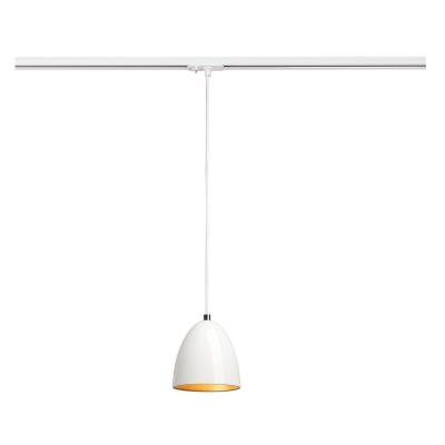 SLV 143991 PARA CONE 14 Pendelleuchte, rund, weiss/gold, GU10, inkl. weissem 1P.-Adapter