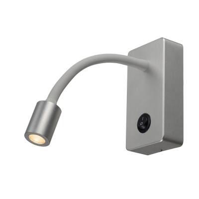 SLV 146704 PIPOFLEX Wandleuchte, silbergrau, 4W LED, 3000K SLV 146704 PIPOFLEX Wandleuchte, silbergrau, 4W LED, 3000K