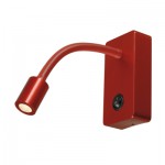 SLV 146706 PIPOFLEX Wandleuchte, rot, 4W LED, 3000K