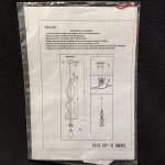 Светильник подвесной Crystal Lux IRIS SP1 B SMOKE (2074/201)