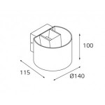 IT01-A310R white светильник настенный Italline