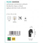 Уличный светодиодный настенный светильник Eglo 96286 SAKEDA