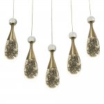 Подвесной светильник ФЛАКОН золото w-55*7 h-90 Led 30w (3000К) Kink light 08545(3000К)