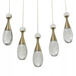 Подвесной светильник ФЛАКОН золото w-55*7 h-90 Led 30w (3000К) Kink light 08545(3000К)