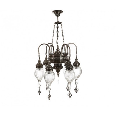 Люстра АЛЛАДИН h-80 d-50 E14 6*40w прозрачная Kink light 102202ST-6,21K