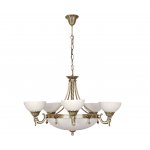 Люстра ЖАСМИН 5 плаф антик (5*E27+3*Е14) H=81cm, D=72cm Kink light 2065/5+3 ANTIK