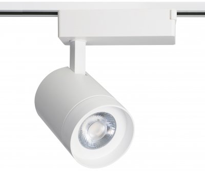 Трековый светильник белый d-8,5 h-18 Led30W (4000К) Kink light 6480