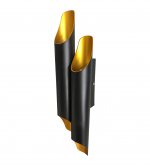 Светильник БАМБУК черный h10 w49*12 E27 4*40W Kink light 7012