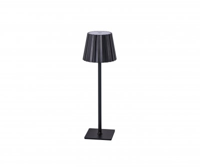 Kink Light 07204-T,19 Автономная настольная лампа диммируемая Санти черный d11 h37 Led 2,5w (3000-6000K) IP44