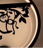 Светильник бра МОТОЦИКЛ черный w30*8 h-35 LED 18W (4000K) Kink light 74110,5