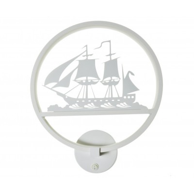 074110,4(01) Бра Корабль белый w30*8 h-35 LED 18W (4000K) Kink light