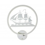 074110,4(01) Бра Корабль белый w30*8 h-35 LED 18W (4000K) Kink light