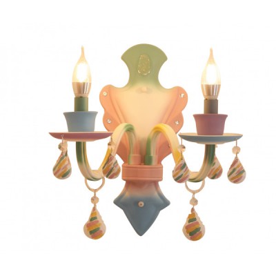 074168-2 Бра Катрин мультиколор w23*25 h30 E14 2*40W Kink light 074168-2 Бра Катрин мультиколор w23*25 h30 E14 2*40W Kink light