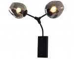 Светильник бра НИССА черная (серые плафоны) w54*30 h50 E27 2*40W Kink light 07512-2,19