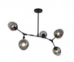Люстра Нисса черная ( серые плафоны) w108*80 h 45 E27 5*40W Kink light 07512-5,19